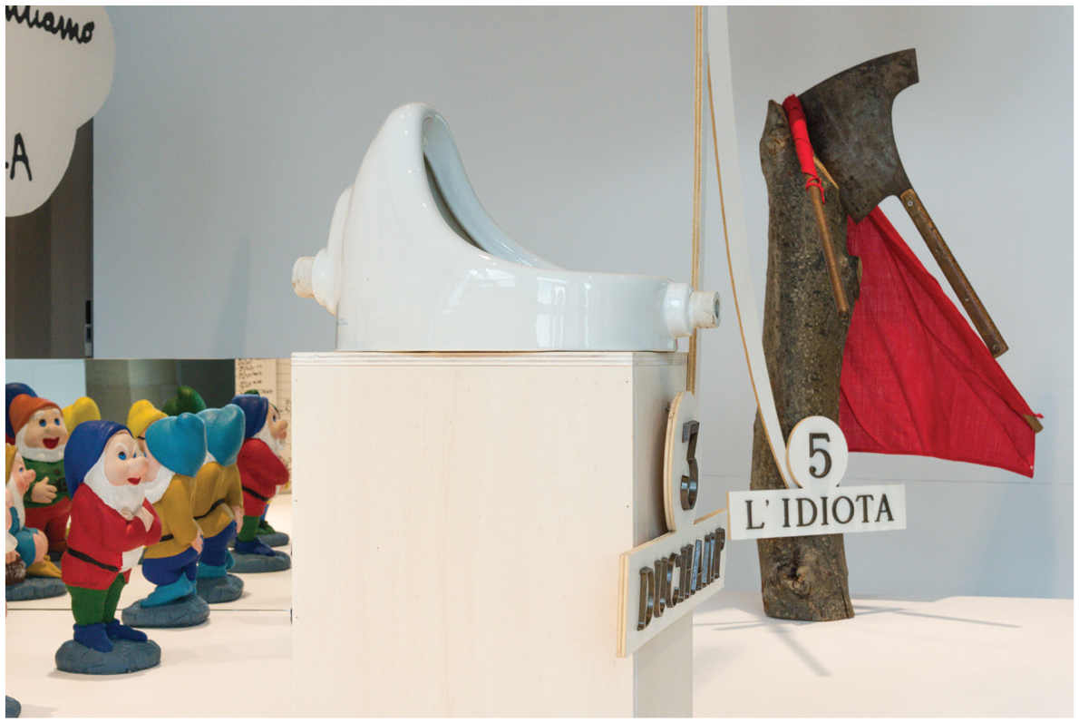 Enzo Mari - DIALOGO TRA FIDIA, GALILEO,DUCHAMP, I SETTE NANI, L’IDIOTA. - 1986